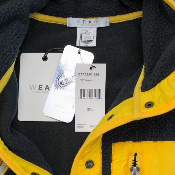 Pittsburgh Penguins Black Polar Fleece Full-Snap Jacket Women's Size XXL - Picture 6 of 9